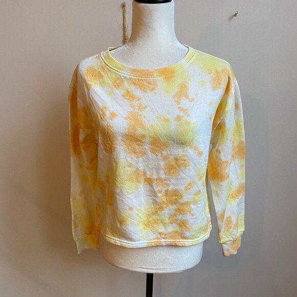Z By Zella BNWOT "Sunset" Tie Dye Sweatshirt Pullover Cropped - Picture 2 of 7